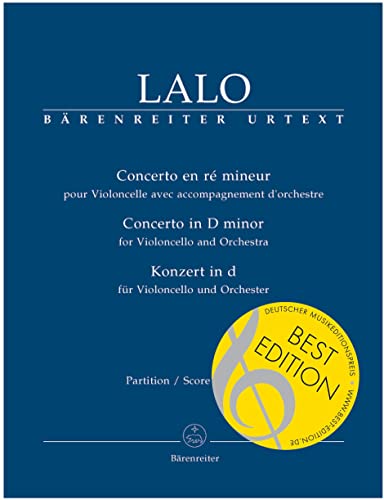 Concerto pour violoncelle en ré mineur obra musical impresa para estudio y concierto de chelo