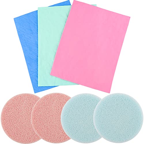 7PCS Multi-purpose Stamp Scrubber Stamp Cleaning Sponge To Remove Ink From The Intricate Parts of Stamps Easily Craft Tools Applicable to Clean Clear Stamp,Acrylic Blocks Stamp Positioners