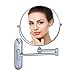 Produktbild Doppel Wand Kosmetikspiegel 10-Fach Vergroesserung und Normal, Wandspiegel Rund Silber, Schminkspiegel mit Wandmontage und Vergrößerung, Verchromt 20 cm