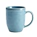 Rachael Ray Cucina Dinnerware 16-Piece Stoneware Dinnerware Set, Agave Blue