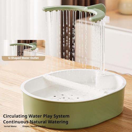 Baño para pájaros USB con ducha de lluvia y percha para periquitos 5