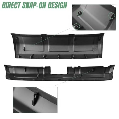 Lower Valance Panel for Toyota 4runner Bumper Molding for Toyota 4Runner 2016 2017 2018 2019 2020 2021 2022 2023 2024 Replacement ABS Matte Black, Front Rear 2PCS by Manymiba - Image 5