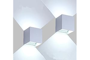 Modern Outdoor Matte White Cube Wall Light Fixtures