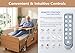 Medical Bed Equipment with Lateral Tilting and Built in Toilet for Home Care - Complete with Mattress Remote Control IV Pole All Full Electric Adjustable Hospital Nursing beds (Whole Bed Lift 27