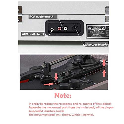 Tourne-Disque, Valise pour Tourne-Disque avec Bluetooth Multifonction, Sortie Ligne RCA, entrée AUX, Sortie Audio 3,5 mm… - Les Beatles, Paul McCartney, John Lennon, RIngo Starr, George Harrison Tourne-Disque, Valise pour Tourne-Disque avec Bluetooth Multifonction, Sortie Ligne RCA, entrée AUX, Sortie Audio 3,5 mm… – Image 8