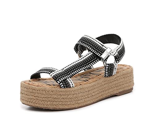 Image of Sam Edelman Artica Black /White Multi Heavy Woven Stripe Trim 6.5 M