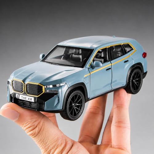 Image of WORSHIPER 1:32 Scale B-M-W XM Die-Cast Metal Toy Car with Sound & Light, Pull Back Action, Opening Doors, Hood & Trunk, Alloy Model Car for Kids & Collectors-Multicolor