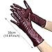 Graargpro Winter Long Leather Gloves for Women, Fashion Touchscreen Warm Gloves for Outdoor, Burgundy