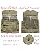 Vanchenl Herren Freizeit Safari Angeln Outdoor Arbeit Weste Jacke Foto Reise Cargo Mesh Weste Multi Taschen Armeegrün XL