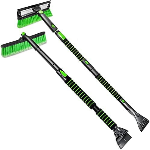 SEAAES 44” and 51" Ice Scraper and Snow Brush with Foam Grip for Car Window Windshield Truck SUV