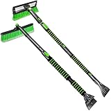 SEAAES 44” and 51" Ice Scraper and Snow Brush with Foam Grip for Car Window Windshield Truck SUV