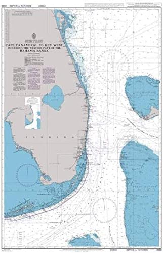 UKHO BA Chart 2866: Cape Canaveral to Key West Including The Western Part of The Bahama Banks