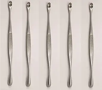 ARINEO Surgical Scoop Stainless Steel Double Ended 8 Inch (PACK OF 5)