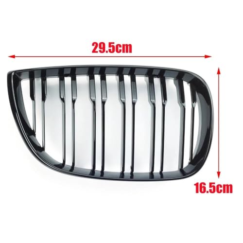 Parrillas delanteras tipo riñón E81 E87 rejilla frontal ABS para modelos 2004-2007 3