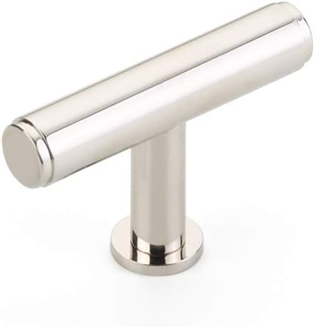 Schaub Pub House Collection 2 in. (51mm) T-Knob, Polished Nickel - 5101-PN