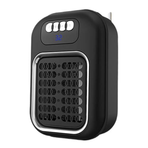 Wall Outlet Space Heater Adjustable Mini Space Heater for Indoor Office Home Black|Home & Garden | Home Improvement | Heating Cooling & Air | Space Heaters 5 41Sn02t9Z L
