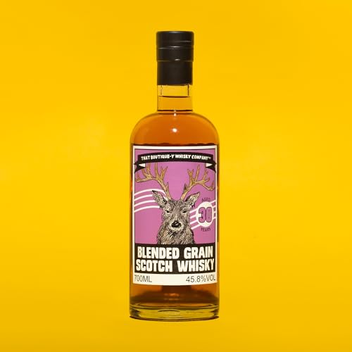 That Boutique-y Whisky Company Blended Grain Scotch Whisky, 70cl - 45.8% ABV 30 Year Aged Whisky - Handcrafted in Small Batches and Non-Chill Filtered - 3