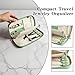 DHSUN Travel Jewelry Organizer, Small Tangle-Free Case for Necklaces, Jewellery,Earrings, Rings, Bracelets, Fashion Portable Jewelry Travel bags for Women,Macaron Green