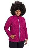  Ulla Popken Damen große Größen Übergrößen Plus Size Fleecejacke magnolienrot 54+ 813613820-54+