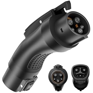 LJH Tesla NACS to J1772 EV Charger Adapter 250V 48Amp High-Power, IP65 Waterproof with Interlock - Compatible with Tesla Wall Connector, Destination & Mobile Chargers