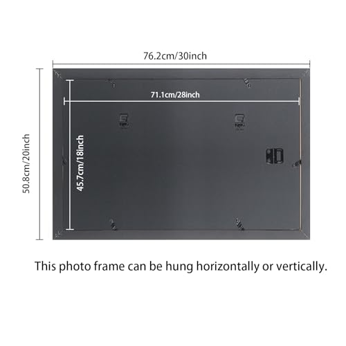 ASXBMIJO ﻿18x28 inch Picture Frame Solid Wood Black (A23B1828) by ASXBMIJO - Used condition - Image 3