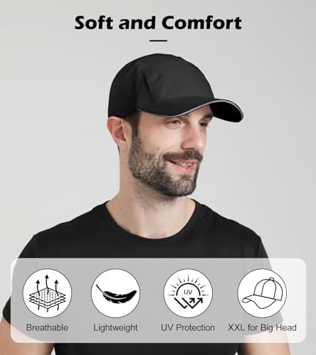 Image of XL XXL Hat Mens Big Head, Performance Golf Hat for Men Women Water-Resistant Sun Hat Adjustable Summer Sport Cap Outwork