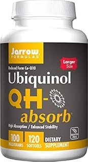 Jarrow Formulas Ubiquinol QH-Absorb, High Absorption/Enhanced Stability, 100 mg, 120 Softgels