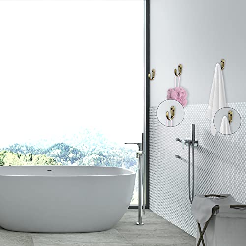 Ibosins 15Pcs Coat Hooks Wall Mounted Single Prong Robe Hook For Hanging Towel Hooks With 30 Screws For Bags, Hat, Cap, Scarf, Cup #TOP6