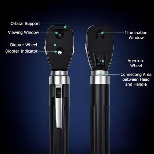 Image of MCP Ophthalmoscope OP-10S for eye, Portable Handheld Direct Ophthalmoscope 5 different Apertures