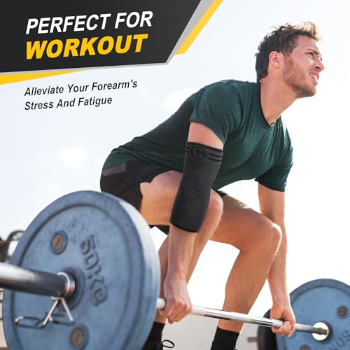 CAMBIVO Ellenbogenbandage x2, Tennisarm bandage für Damen Herren, Bandage ellenbogen geeignet Arthritis, Sehnenentzündung, Ellenbogenschoner für Sport, Golferarm und Tennisarm