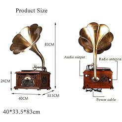 YAMMY Tourne-Disque rétro, Hi-FI & Home Vintage Retro Classique Gramophone Phonographe Forme Stéréo Haut-Parleur Système… - Les Beatles, Paul McCartney, John Lennon, RIngo Starr, George Harrison YAMMY Tourne-Disque rétro, Hi-FI & Home Vintage Retro Classique Gramophone Phonographe Forme Stéréo Haut-Parleur Système… – Image 2