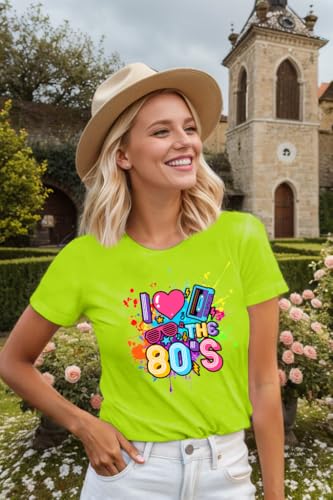 80s Shirts for Women I Love The 80s T Shirts 80's Themed Disco Music Top 1980s Party Graphic Tee Casual Outfit3