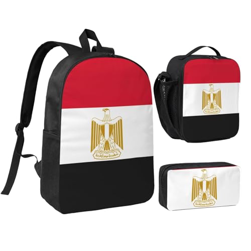 Sac à dos Égypte lunch box et trousse résistant pour étudiants