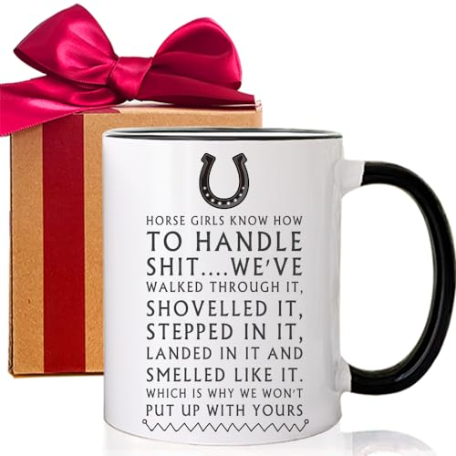 Funny Horse Mugs Coffee, Taza para amantes de caballos miniatura 1