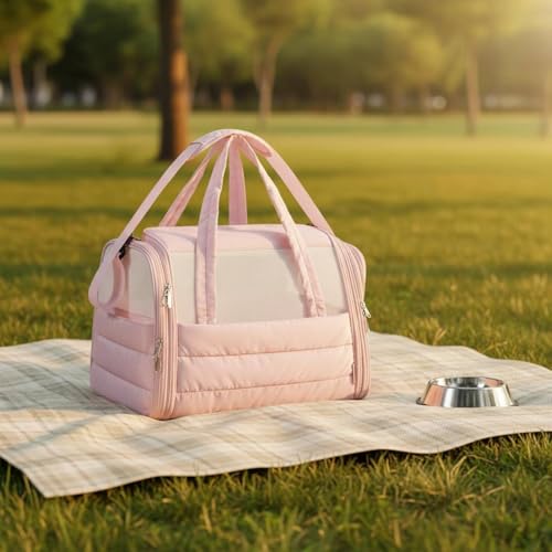 Sac de transport pliable gris et lavable pour le déplacement des animaux