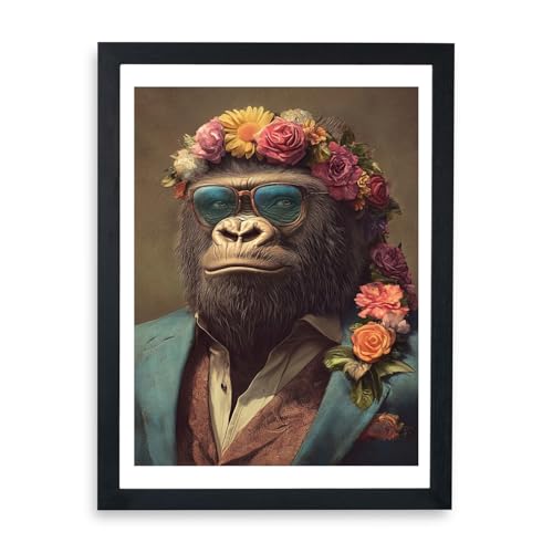 Gorilla in Suit décoration murale poster singe affiche grand format design exotique
