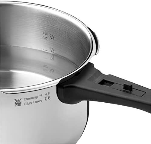 WMF Perfect szybkowar indukcyjny, 8,5 l, duży sygnał gotowania, 2 tryby gotowania, uchwyt z zdejmowaną pokrywką, Cromargan ze stali nierdzewnej