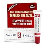 Swype Shield Airborne Particle and Allergen Blocker Nasal Gel - Drug-Free, for Pollen Allergy Sufferers, for Airplane Travel - (Unscented) Over 180 Applications Per Tube (0.27 oz, 7.5g Pack of 1)