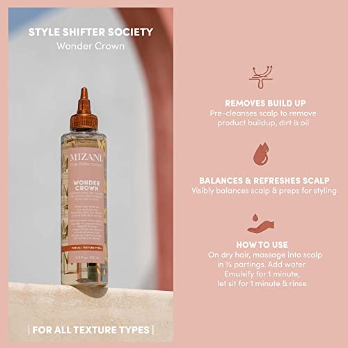 Mizani Wonder Crown Scalp Cleanser | Dry Scalp And Dandruff Treatment | Helps Stimulate Hair Growth | With Tea Tree And Peppermint Oil | For Dry Itchy Scalps | 6.8 Fl Oz #TOP1