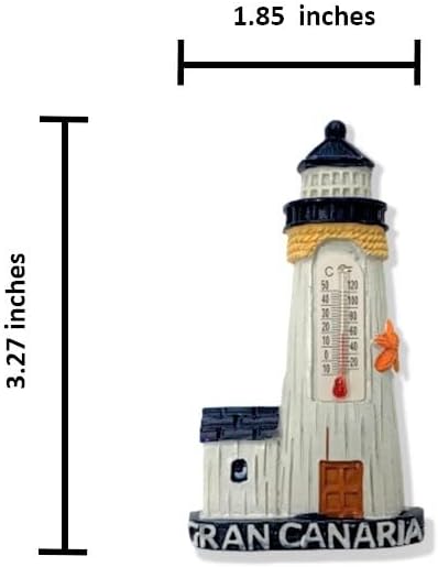 Miniatura 2 de A-ONE Gran Canaria Termómetro España 3D Paisaje Imán para nevera, 1 unidad+Alhambra Palace Granada Pantalones insignia bordada, 1 unidad, imán