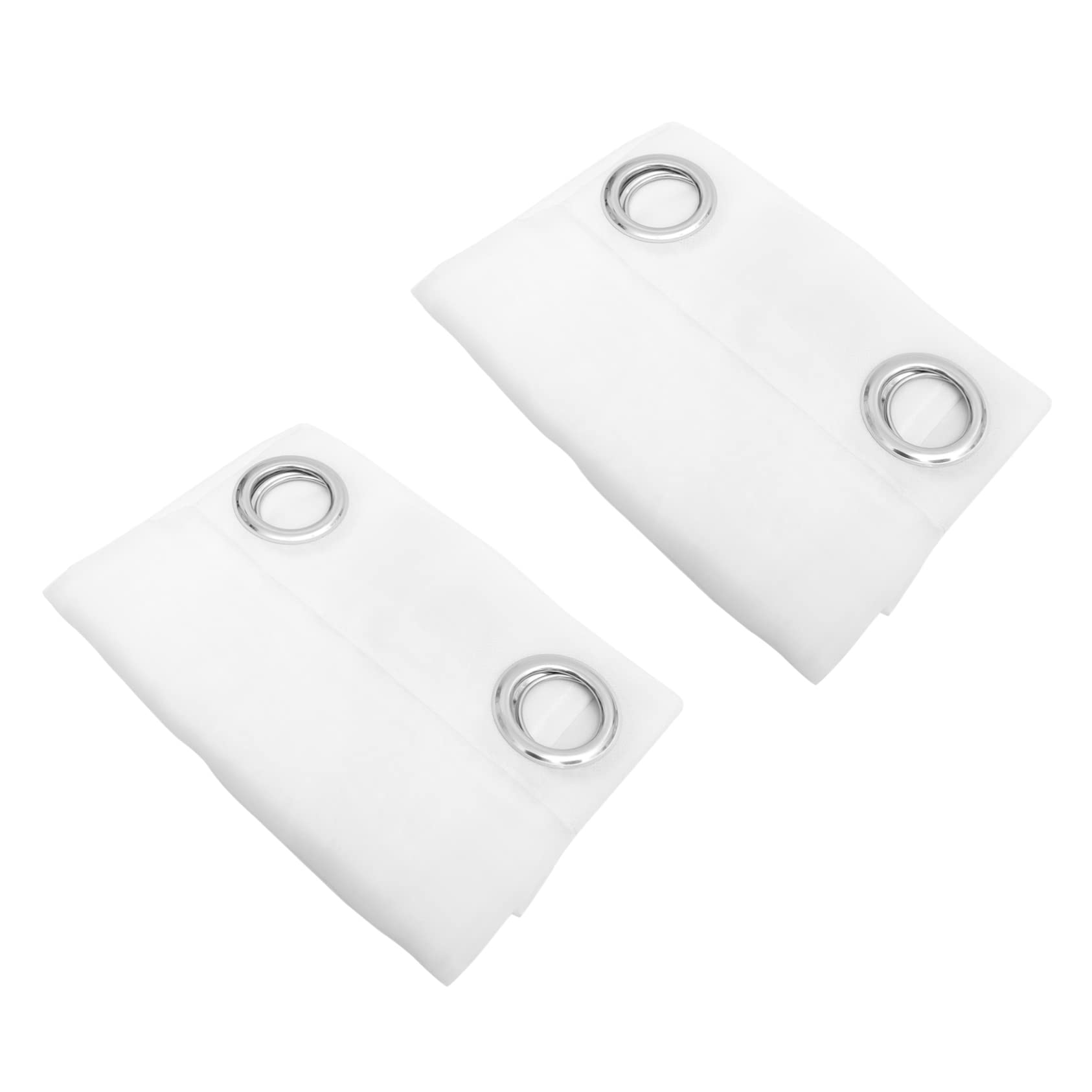 Voilage rideau simple iplusmile contre le vis-à-vis : 2 rideaux blancs transparents longs de salon