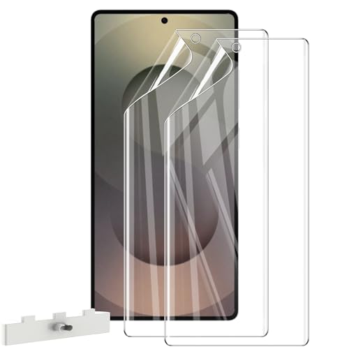 WFTE [2-Pezzi Pellicola Protettiva per Samsung Galaxy S25 Ultra 5G[Compatibile con la Custodia] [Senza Bolle] HD Trasparente Morbido TPU Pellicola Protettiva (Samsung Galaxy S25 Ultra)