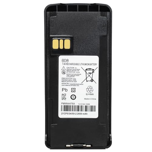 image for Teseko 5-Pack PMNN4476A PMNN4476 PMNN4080 CP185 Two-Way Radio Battery 