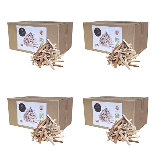 20kg of Kindling,Kiln-Dried, Ready to Burn, supplied in a Eco-Friendly widely Recycled Cardboard Box, Natural Wood Fire Starter