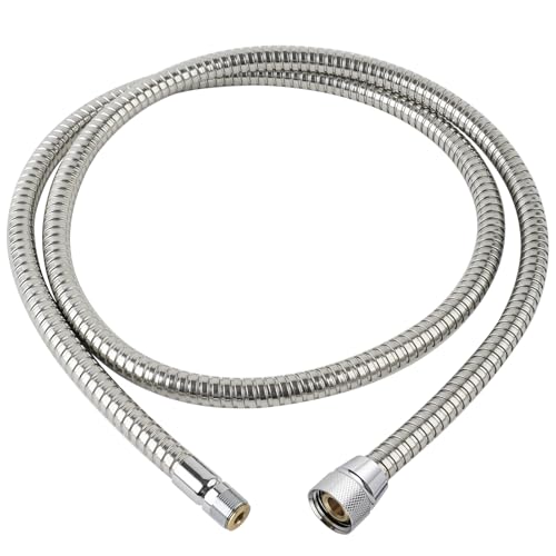 46174000 Grohe Kitchen Faucet Hose Replacement, 59 Inches StarLight Chrome Finish, Ladylux Metalflex Hose For Grohe K4 K7, Bridge and Ladylux Cafe, Alira Sink Faucet