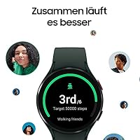 Samsung Galaxy Watch4 Runde Bluetooth Smartwatch Wear OS Fitnessuhr Fitness Tracker 40mm Schwarz inkl. 36 Monate Herstellergarantie, exkl. bei Amazon, (1 Stück) – Ansicht 6