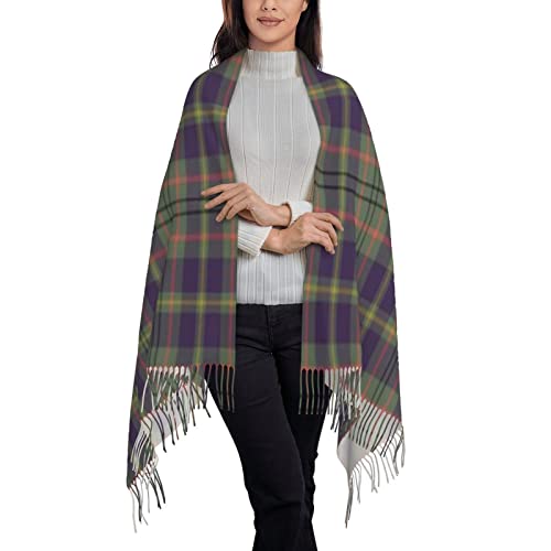 Soft Cashmere Feel Scarf Winter Warm Scarves Large Pashmina ShawlScottish Clan Taylor Weathered Tartan Plaid2
