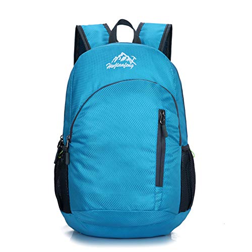 Outdoor-Rucksack, tragbar, atmungsaktiv, faltbar, für Klettern, Wandern, Camping, Reisen, blau Cover