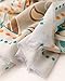 NUOHEMULE Wool Printed Scarf for Women Lightweight Shawl Wraps, Fashionable Retro Prints, Summer Square Sun-protect Scarf