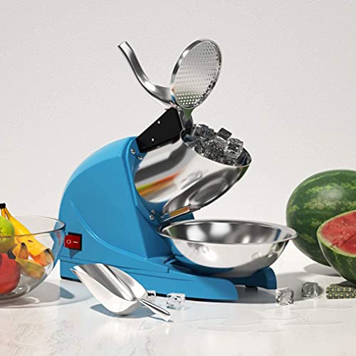 zhicheng shop Ice Shaver Electric DREI-Klingen-Schneekegelhersteller Edelstahl-Rasier-Eismaschine 100 kg/h Heim- und… – Bild 7